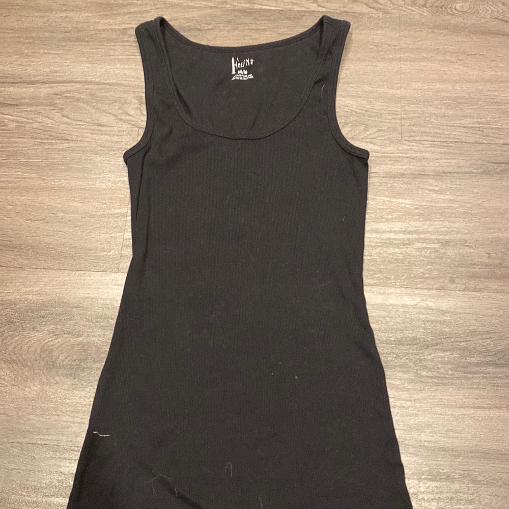 Black tank top